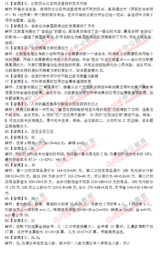 福建公務(wù)員考試行測